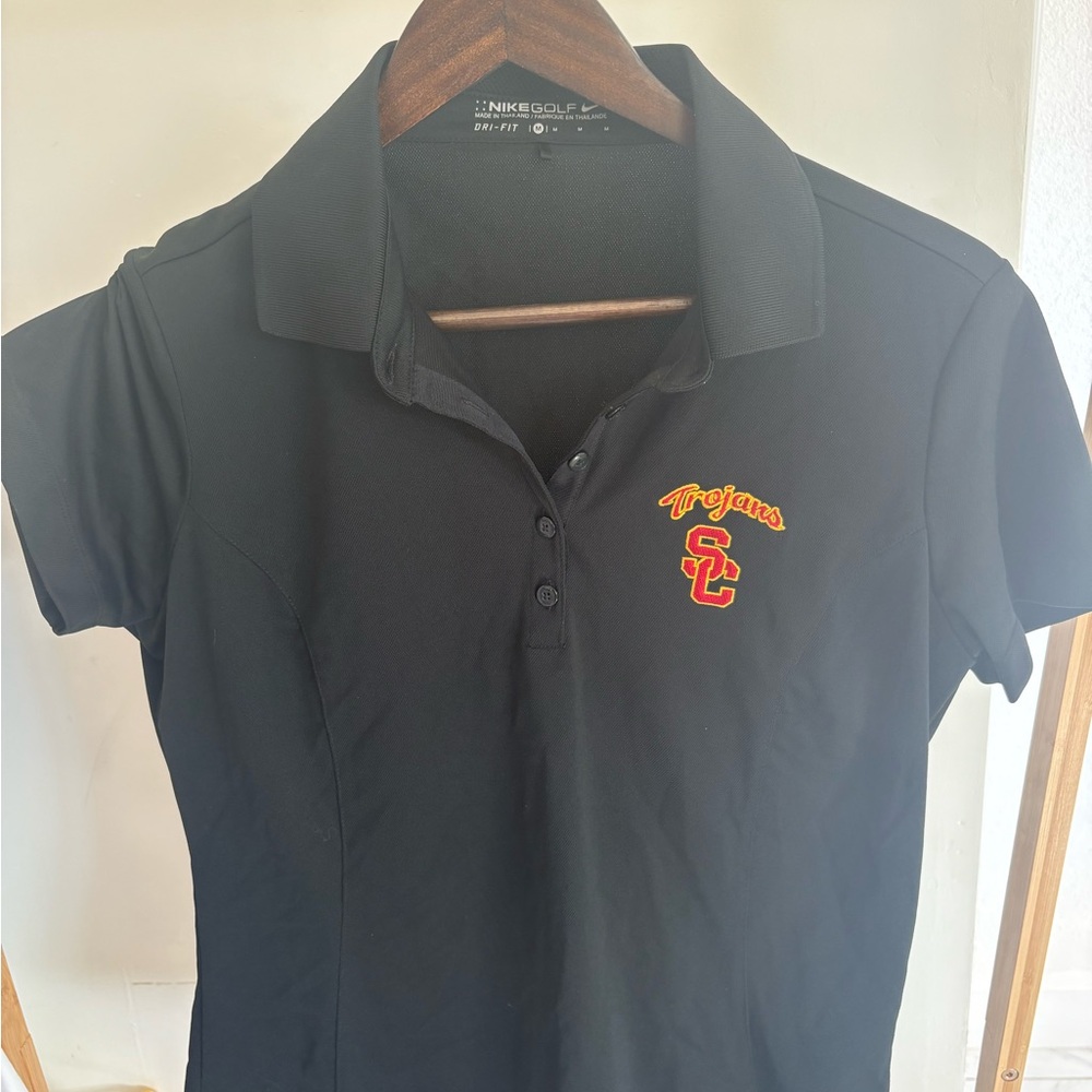 Nike Women's Black USC Trojans Polo Shirt